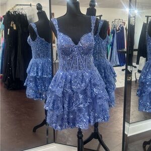 Sherri Hill Elegant Blue Gown